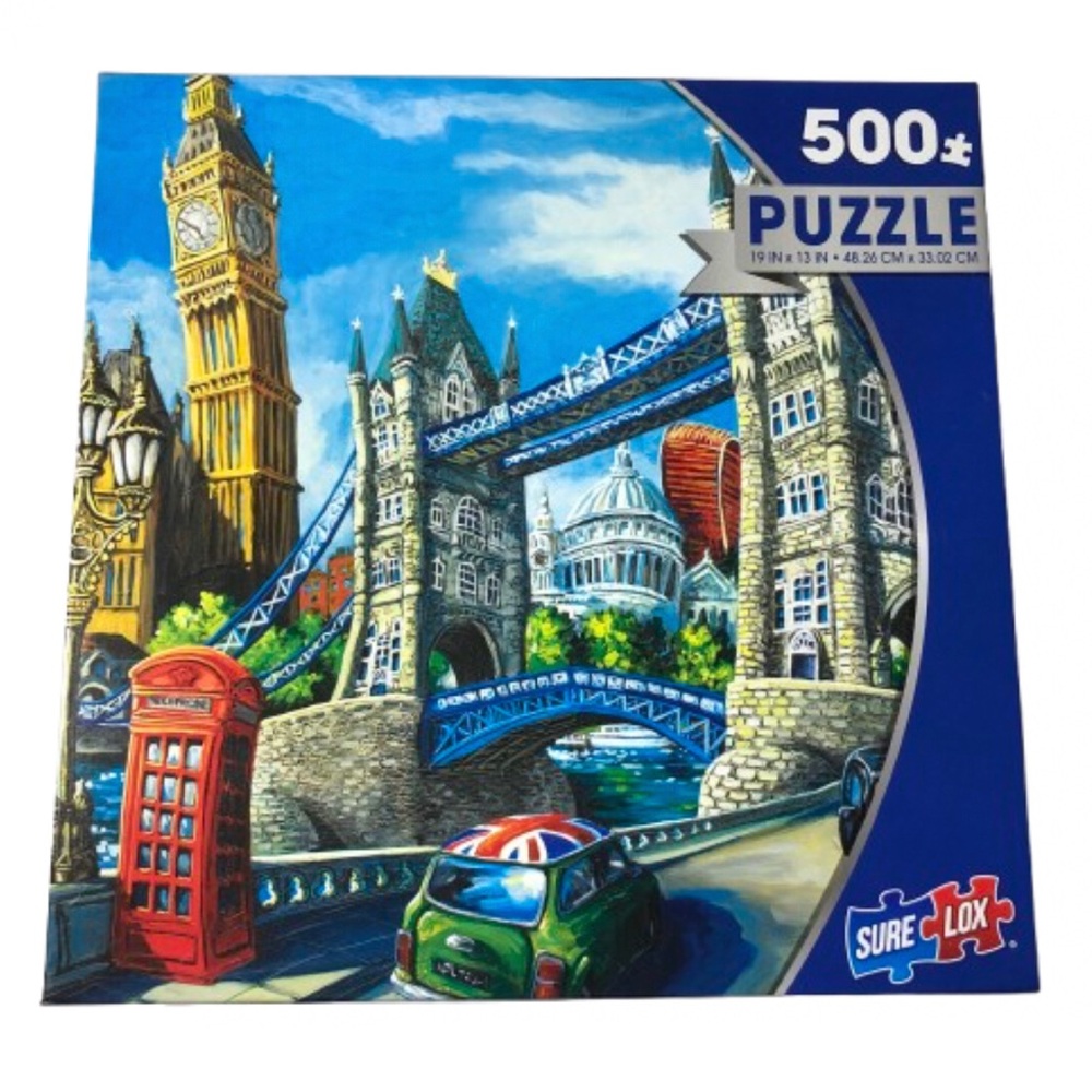 2/$20 NEW SURE LOX Puzzle 500 Piece This Is London Toy Jigsaw Puzzle 19"x13"
